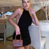 Women Sleeveless Backless Mini Skirt Dress Y2K Summer Bodycon